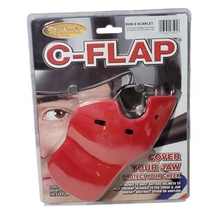 Markwort C-Flap Batting Helmet Face Guard Jaw Cheek Protect Right Handed Batter